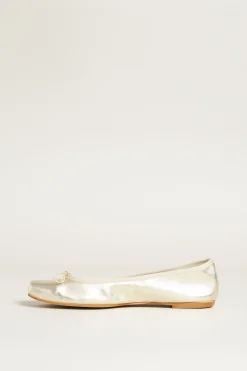 Ballerina in pelle - Oro