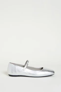 Ballerina in pelle - Argento