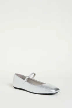 Ballerina in pelle - Argento