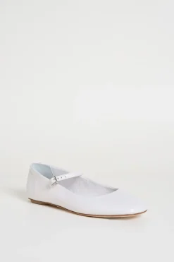 Ballerina in pelle - Bianco