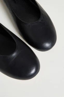Ballerina in pelle - Nero