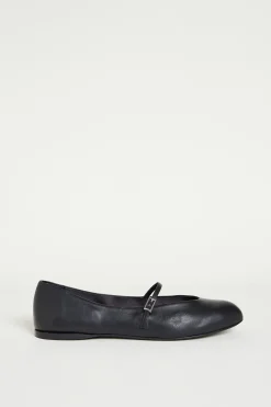 Ballerina in pelle - Nero