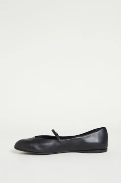 Ballerina in pelle - Nero