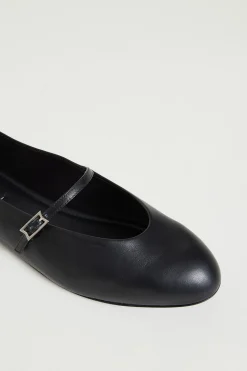 Ballerina in pelle - Nero