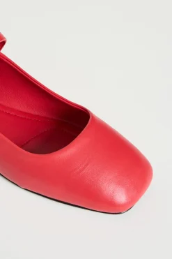 Ballerina in pelle - Rosso