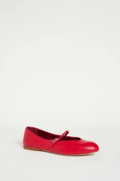 Ballerina in pelle - Rosso