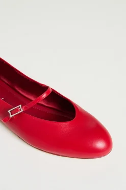 Ballerina in pelle - Rosso