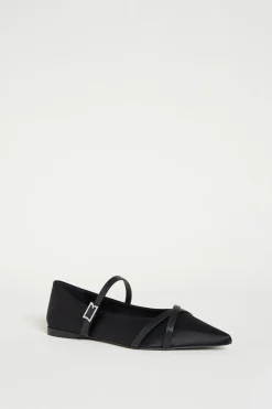 Ballerina in raso - Nero