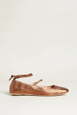 Ballerine con dettagli - Bronzo