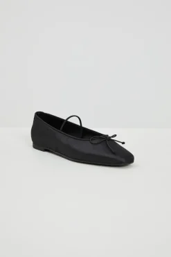 Ballerine in raso - Nero