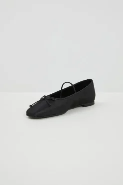 Ballerine in raso - Nero