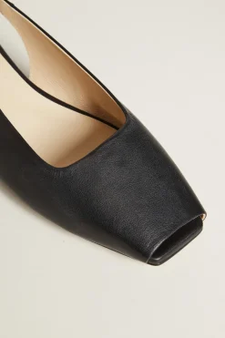 Ballerine slingback in pelle - Nero