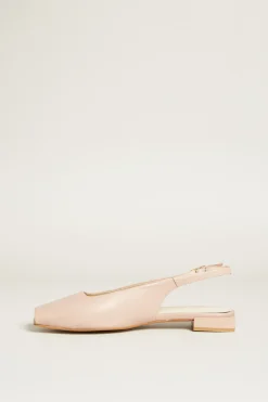 Ballerine slingback in pelle - Rosa
