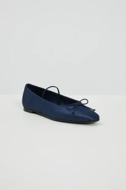 Ballerine in raso - Blu Notte