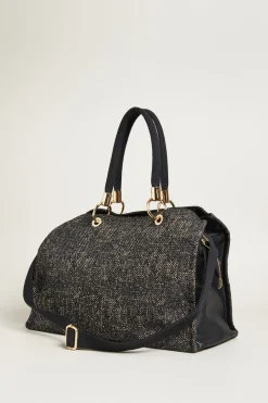 Bauletto effetto bouclè - Nero