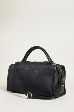 Bauletto effetto broccato - Nero