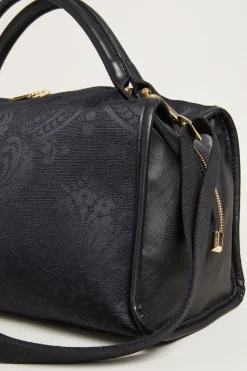 Bauletto effetto broccato - Nero