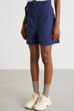 Bermuda con maxi tasche - Blu