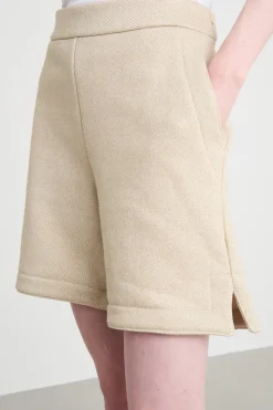 Bermuda in felpa - Beige