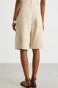 Bermuda in gabardina - Beige