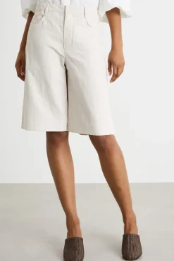 Bermuda in twill - Bianco