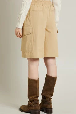 Bermuda stile cargo - Beige
