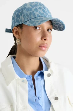 Berretto stampato - Azzurro