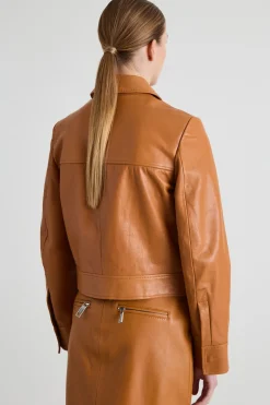 Biker con taschini - Cammello