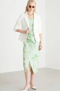 Blazer aderente in jersey - Bianco