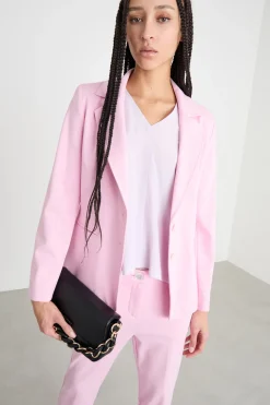 Blazer aderente in jersey - Rosa