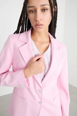 Blazer aderente in jersey - Rosa