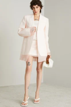 Blazer a doppio strato - Rosa Bianco