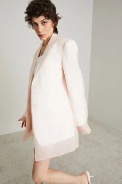 Blazer a doppio strato - Rosa Bianco