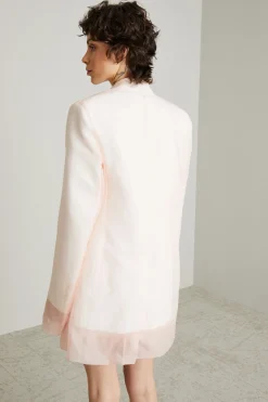 Blazer a doppio strato - Rosa Bianco