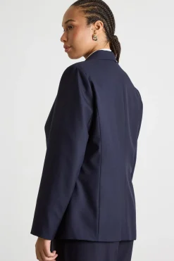 Blazer ampio con tasche - Blu