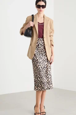 Blazer ampio e dritto - Cammello