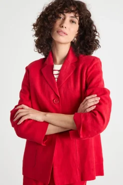 Blazer con ampie tasche - Rosso
