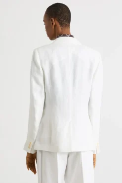 Blazer con bottone singolo - Bianco