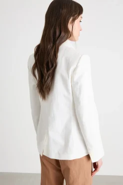 Blazer con bottone singolo - Bianco