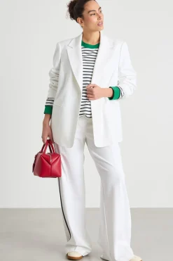 Blazer con bottone singolo - Bianco
