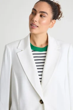 Blazer con bottone singolo - Bianco