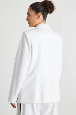 Blazer con bottone singolo - Bianco
