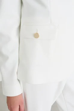 Blazer con bottone singolo - Bianco
