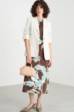 Blazer con bottone singolo - Bianco