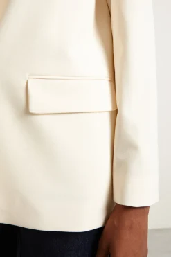 Blazer con bottone singolo - Bianco Latte