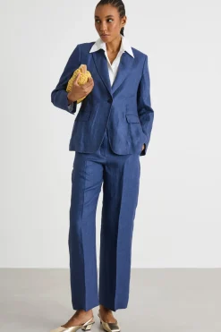Blazer con bottone singolo - Blu