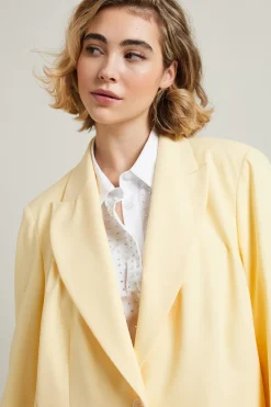 Blazer con bottone singolo - Giallo