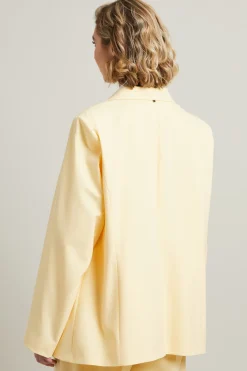 Blazer con bottone singolo - Giallo