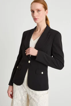 Blazer con bottone singolo - Nero
