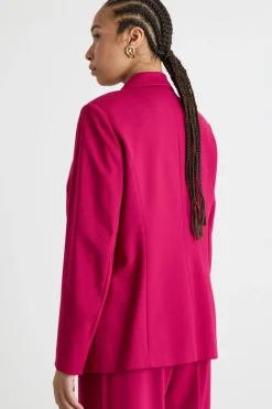 Blazer con bottone singolo - Rosa